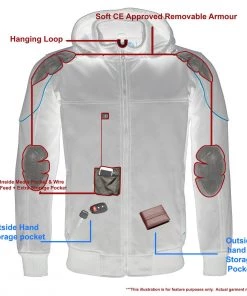 Milwaukee Leather MPM1764 Men's Black Soft Shell Armored Racing Style Jacket With Detachable Hood Motorcycle Jackets