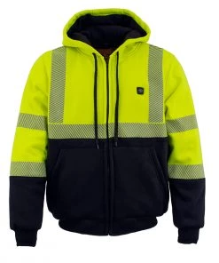 Nexgen Heat Men's Nxm1773set-'Sledge' High-viz Heated Textile Jacket (Rechargeable Battery Pack Included)