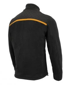 Milwaukee Leather MPM1783 Men's Black Micro Fleece Zipper Front Jacket Motorcycle Jackets