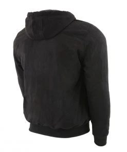 Milwaukee Leather MPM1788 Men's Black CE Approved Armored Riding Hoodie With Aramid By DuPont Fibers