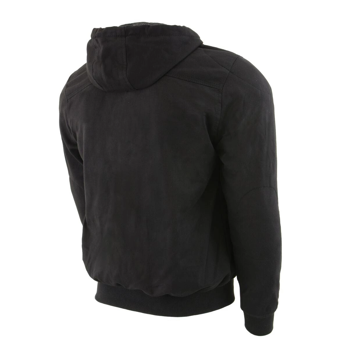 Milwaukee Leather MPM1788 Men's Black CE Approved Armored Riding Hoodie With Aramid By DuPont Fibers