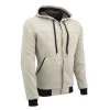 Motorcycle Jackets Milwaukee Leather MPM1788 Men's Silver CE Approved Armored Riding Hoodie With Aramid By DuPont Fibers