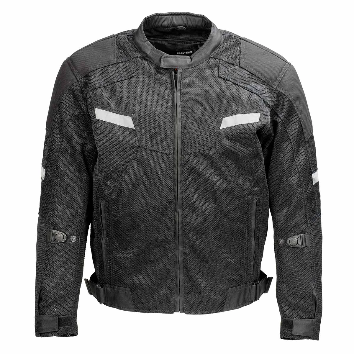 Milwaukee Leather MPM1792 Men's Black Armored Mesh Racing Jacket Motorcycle Jackets