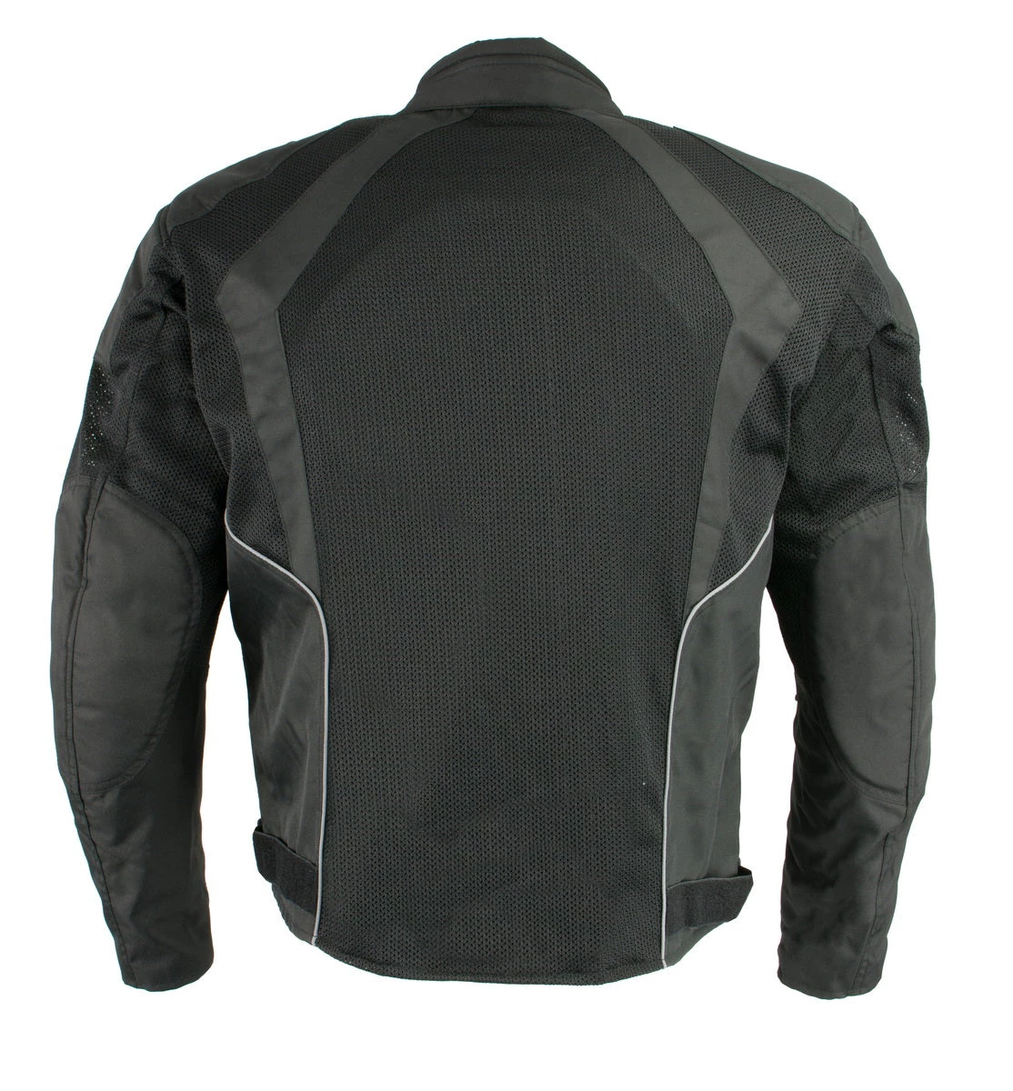 Milwaukee Leather MPM1793 Men's Black Mesh Racer Jacket With Armor