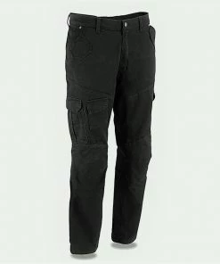 Milwaukee Leather MPM5591 Men's Armored Black Cargo Jeans Reinforced With Aramid By DuPont Fibers Motorcycle Pants & Chaps