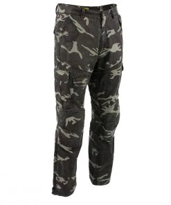 Milwaukee Leather MPM5592 Men's Armored Camo Cargo Jeans Reinforced With Aramid By Dupont Fibers Motorcycle Pants & Chaps