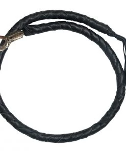 Hot Leathers MWH1101 ‘Get Back’ Genuine Black Leather Whip Riding Gear
