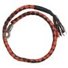 Hot Leathers MWH1104 ‘Get Back’ Genuine Black And Orange Leather Whip Riding Gear