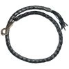 Hot Leathers MWH1105 ‘Get Back’ Genuine Black And Silver Leather Whip