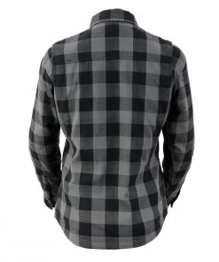 Nexgen Heat Women's NXL2601SET-'Bonnie' Black/Grey Heated Flannel Long Sleeve Shirt (Rechargeable Battery Pack Included) Flannel Shirts