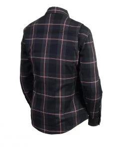 Nexgen Heat Women's Nxl2602set-'Bonnie' Black Grey Red Heated Flannel Long Sleeve Shirt (Rechargeable Battery Pack Included)