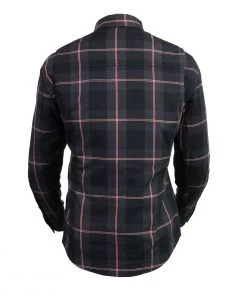 Nexgen Heat Women's Nxl2602set-'Bonnie' Black Grey Red Heated Flannel Long Sleeve Shirt (Rechargeable Battery Pack Included)