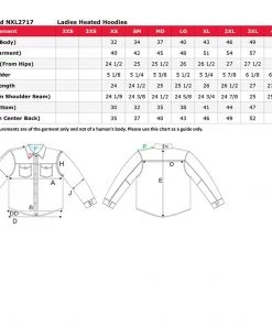 Motorcycle Jackets Nexgen Heat Women's NXL2713SET-'Fiery' ‘Heated’ Hoodie (Rechargeable Battery Pack Included)