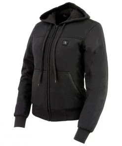Nexgen Heat NexGen NXL2713SET Ladies'Fiery' ‘Heated’ Black Hoodie (Rechargeable Battery Pack Included)