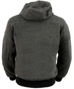 Motorcycle Jackets Nexgen Heat MPL2713SET Women's Grey'Heated' Zipper Front Hoodie (Battery Pack Included)