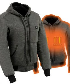 Motorcycle Jackets Nexgen Heat Women's NXL2713SET-'Fiery' ‘Heated’ Hoodie (Rechargeable Battery Pack Included)