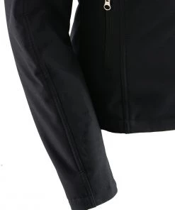 Nexgen Heat NexGen NXL2760SET Ladies'Storm' Black Heated Soft-Shell Jacket (Rechargeable Battery Pack Included)