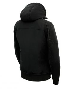 Nexgen Heat MPL2761SET Women's Black'Heated' Soft Shell Hooded Heated Jacket (Battery Pack Included) Motorcycle Jackets