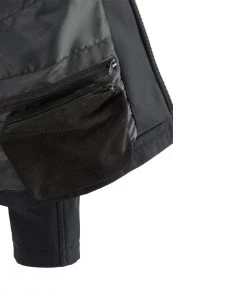 Nexgen Heat MPM1762SET Men's Black'Heated' Collarless Soft Shell Jacket (Rechargeable Battery Pack Included) Motorcycle Jackets