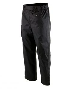 Nexgen Heat NexGen NXM5715SET Men's'Torrid' Black Heated Textile Water Resistant Over Pants (Rechargeable Battery Pack Included)