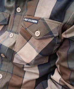 Hot Leathers FLM2013 Men's'Sidewinder' Flannel Long Sleeve Shirt Riding Gear