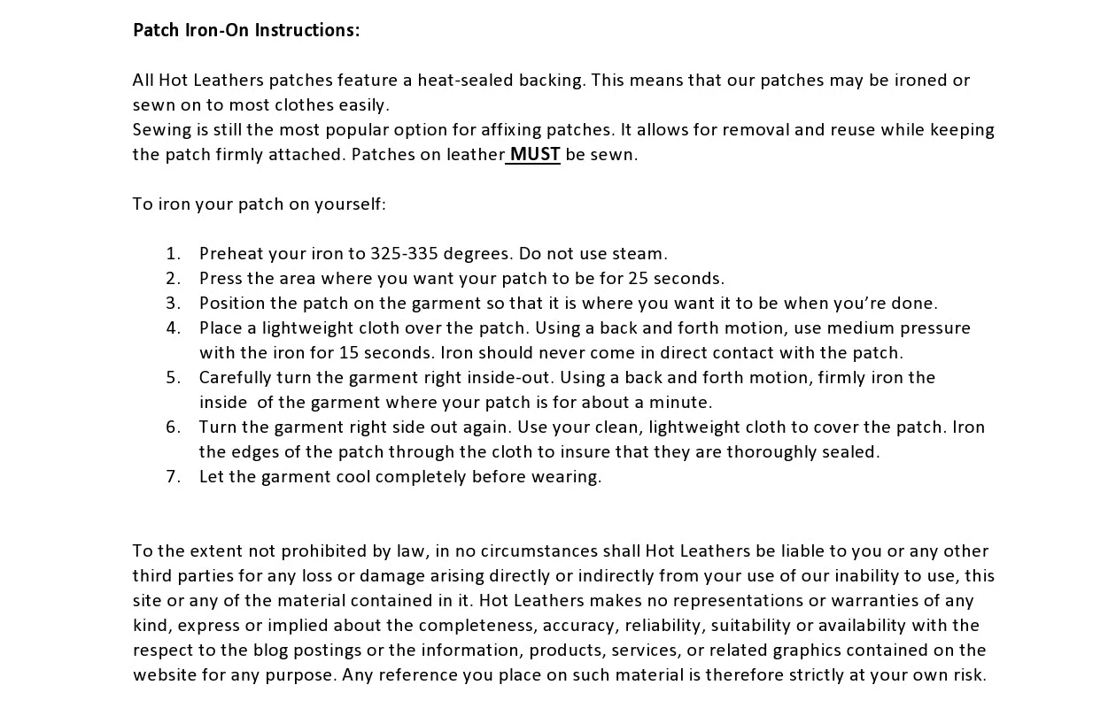 Hot Leathers PPD1011 Prospect 4" X 1" Patch Patches