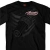 Hot Leathers Riding Gear Official Perewitz PFM1006 Men’s Spark Plug Black T-Shirt