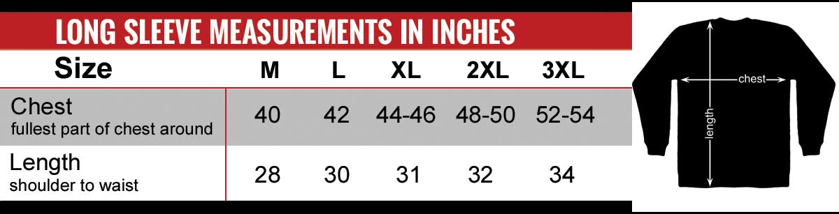 Hot Leathers GMD2090 Mens 'Bikers Against Dumb Drivers' Long Sleeve Safety Orange Shirt Riding Gear