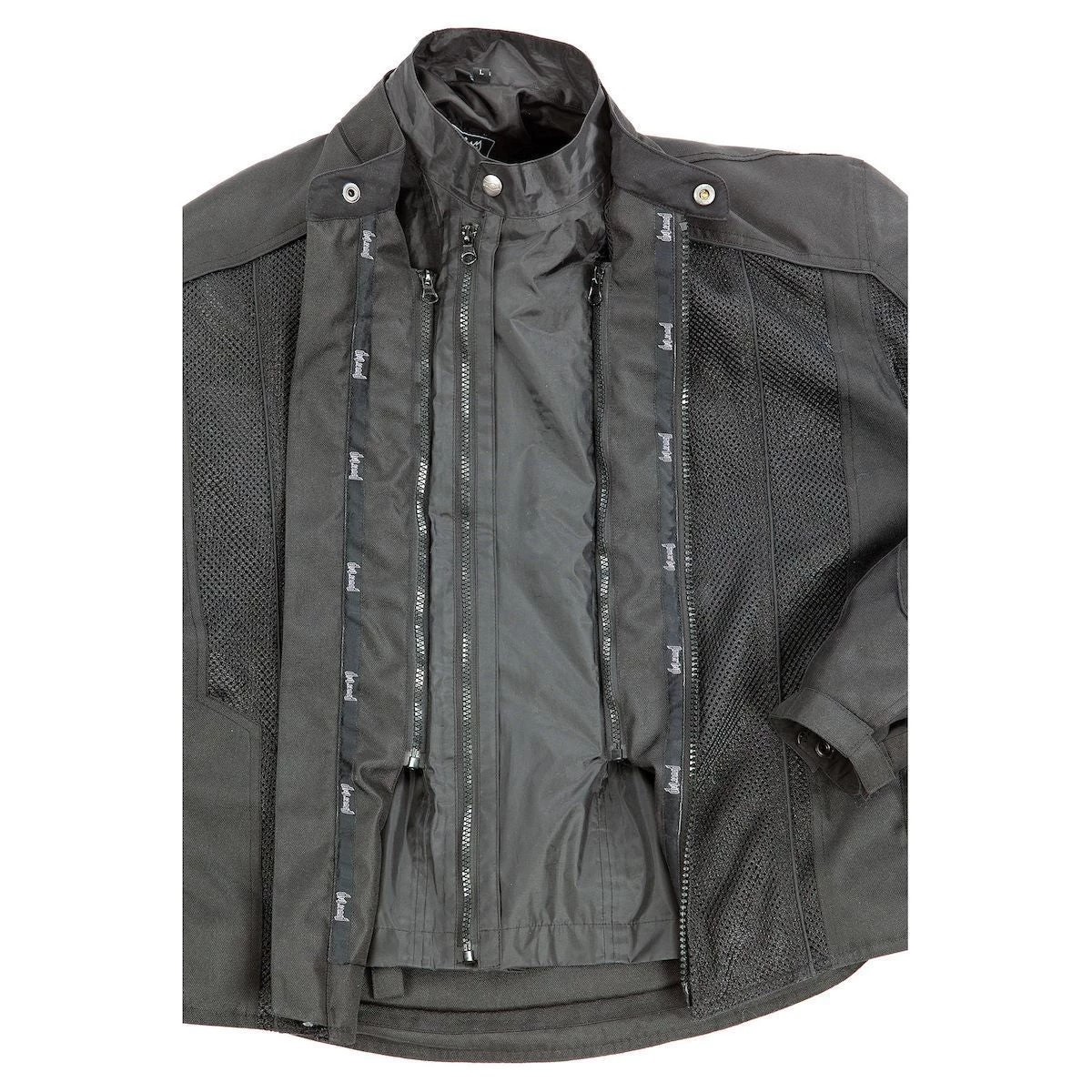 Power Trip Gauge Men's Black Mesh Jacket Riding Gear