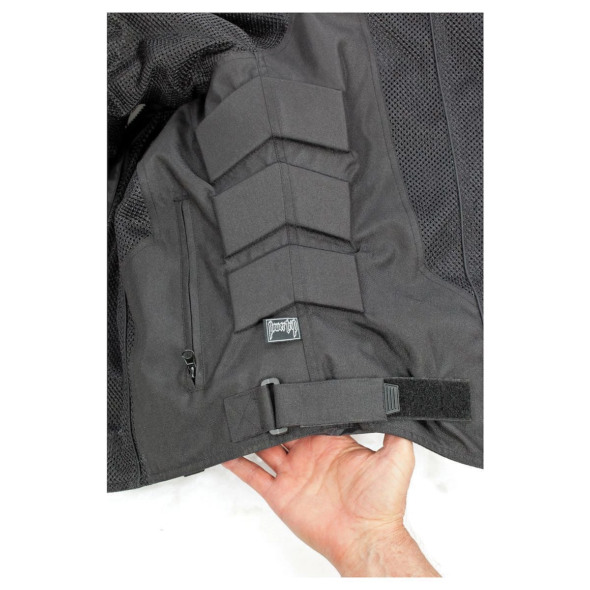 Power Trip Gauge Men's Black Mesh Jacket Riding Gear