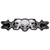 Hot Leathers PPA1052 Barbed Wire Skull Trio Patch 5" X 1"