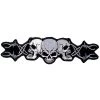 Hot Leathers PPA1056 Barbed Wire Skull Trio 10" X 3" Patch