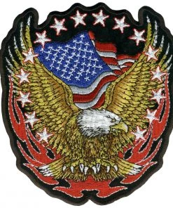Patches Hot Leathers PPA1427 Eagle Flag And Stars 11
