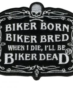 Hot Leathers PPA2072 Biker Born 4" X 3" Patch Patches