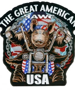 Patches Hot Leathers PPA2950 Great Amerian Hawg 4" X 4" Patch