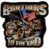 Patches Hot Leathers PPA3420 Brothers Til The End Patch 5" X 5"