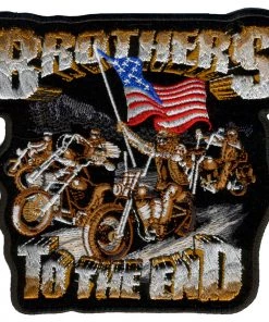 Patches Hot Leathers PPA3420 Brothers Til The End Patch 5" X 5"