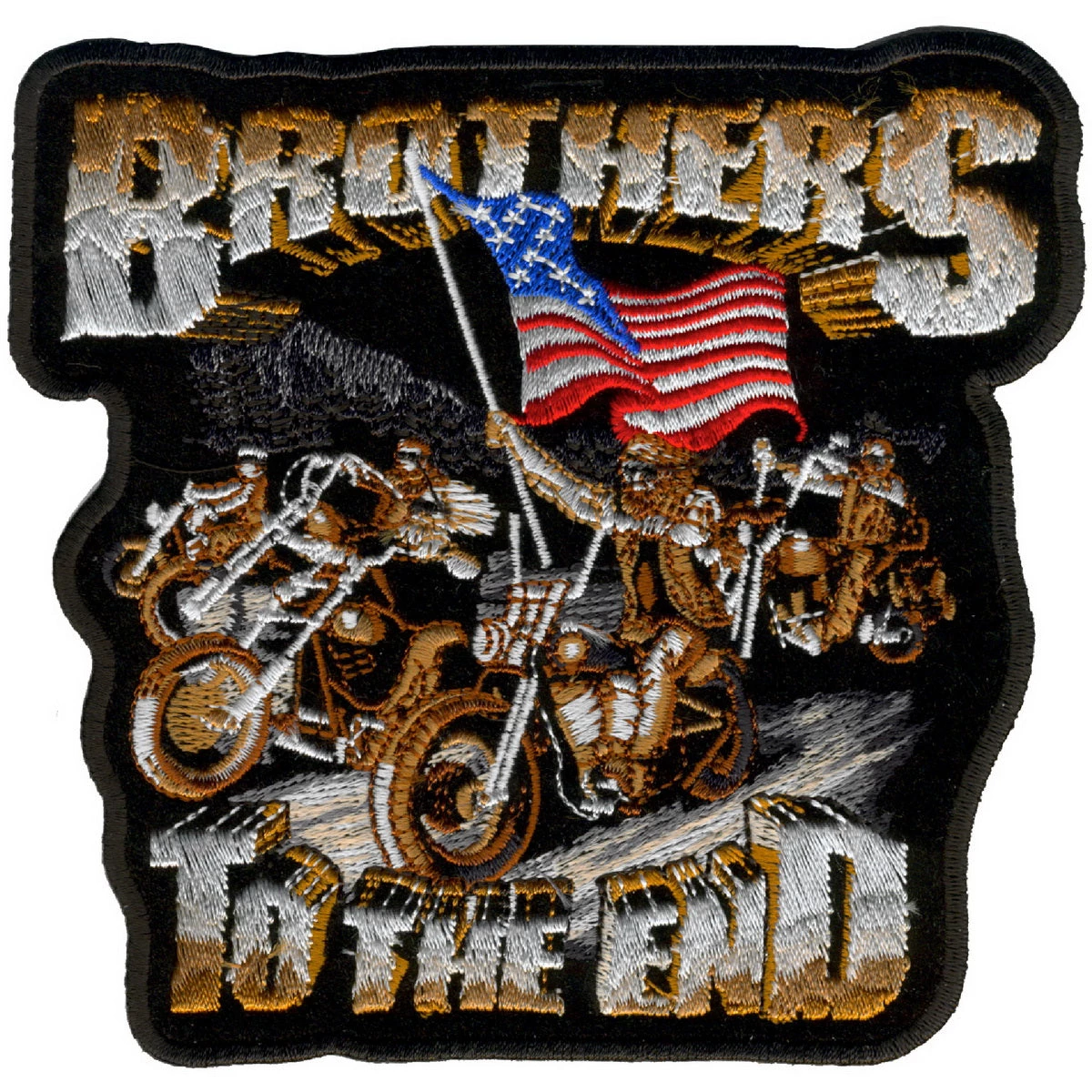 Patches Hot Leathers PPA3420 Brothers Til The End Patch 5" X 5"