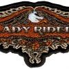 Patches Hot Leathers PPA3980 Lace Eagle Lady Rider Patch 5" X 2"