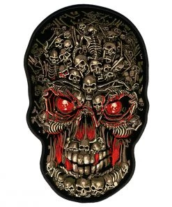 Patches Hot Leathers PPA4027 Skull Made Of Skulls Patch 8” X 12”