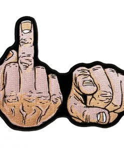Hot Leathers PPA4070 F.U. Hands 4" X 4" Patch