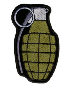 Hot Leathers PPA4212 Hand Grenade 2" X 4" Patch Patches