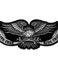 Hot Leathers PPA5460 Live Free Eagle Patch 4" X 2" Patches
