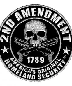 Patches Hot Leathers PPA5957 2nd Amendment America's Original Homeland Security Embroidered 9" X 9" Patch