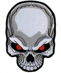 Patches Hot Leathers PPA6007 Red Eyes Skull 7" X 10" Patch