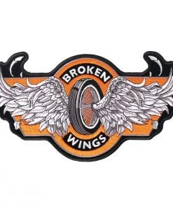Patches Hot Leathers PPA6180 Broken Wings 4" X 2" Patch
