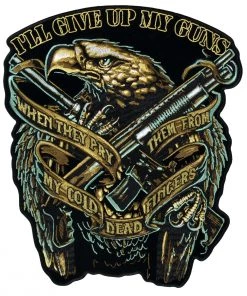 Patches Hot Leathers PPA6799 Eagle Guns 9" X 11" Patch