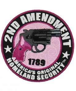 Patches Hot Leathers PPA7040 Ladies 2nd Amendment America's Original Homeland Security 3.5" X3.5" Patch