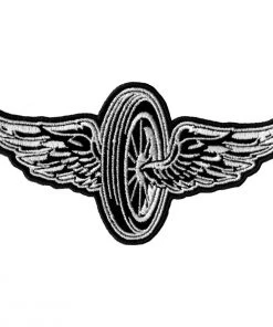 Hot Leathers PPA7430 Flying Wheel 5" X 3" Patch Patches
