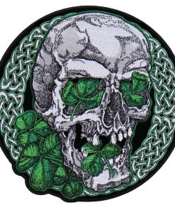 Patches Hot Leathers PPA7575 Irish Skull 4" X 4" Patch